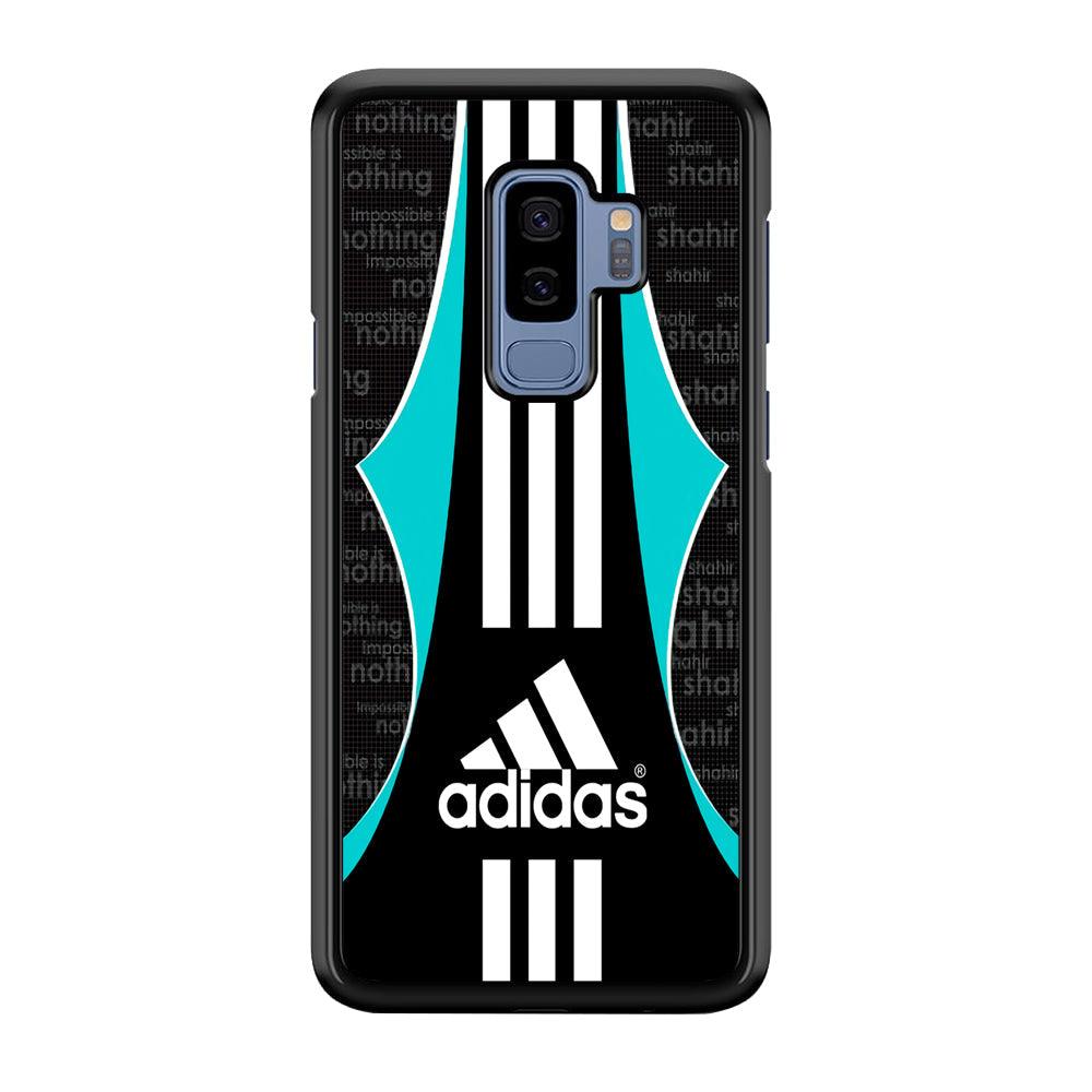 Adidas Not Imp Samsung Galaxy S9 Plus Case-Rubber Black (2D Case)-Oxvistore