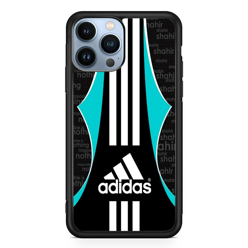 Adidas Not Imp iPhone 14 Pro Max Case-Rubber Black (2D Case)-Oxvistore