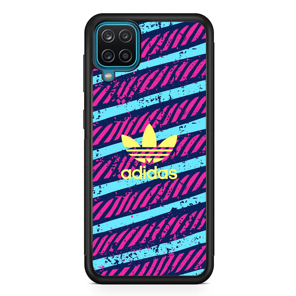 Adidas Ocean Taste Samsung Galaxy A12 Case-Rubber Black (2D Case)-Oxvistore