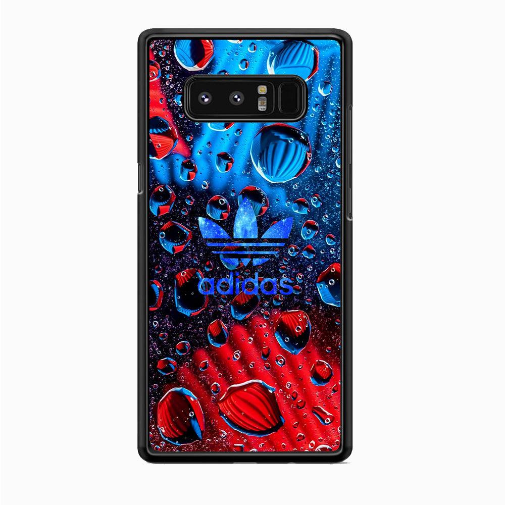 Adidas Red Haze Samsung Galaxy Note 8 Case-Rubber Black (2D Case)-Oxvistore