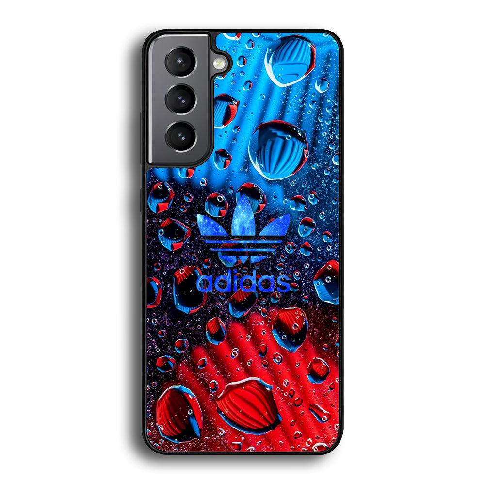 Adidas Red Haze Samsung Galaxy S24 Case-Rubber Black (2D Case)-Oxvistore