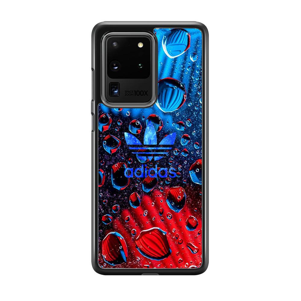 Adidas Red Haze Samsung Galaxy S20 Ultra Case-Rubber Black (2D Case)-Oxvistore
