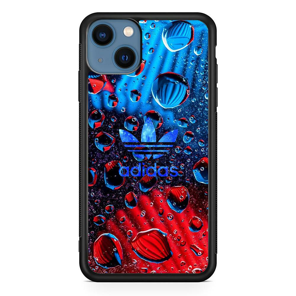 Adidas Red Haze iPhone 15 Plus Case-Rubber Black (2D Case)-Oxvistore