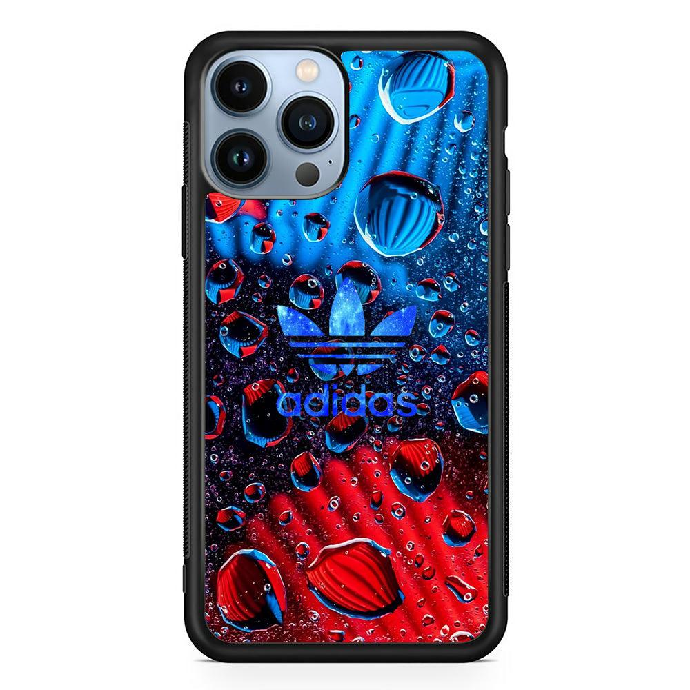 Adidas Red Haze iPhone 14 Pro Max Case-Rubber Black (2D Case)-Oxvistore