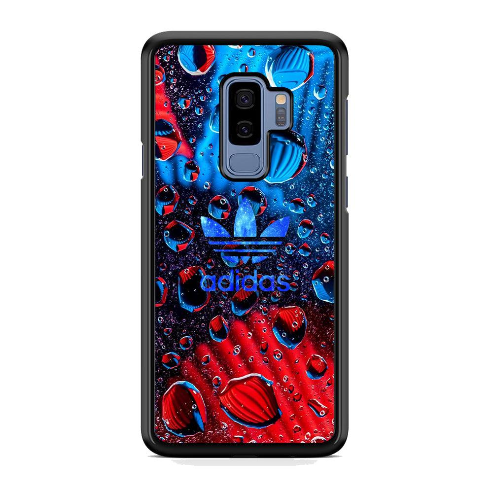 Adidas Red Haze Samsung Galaxy S9 Plus Case-Rubber Black (2D Case)-Oxvistore