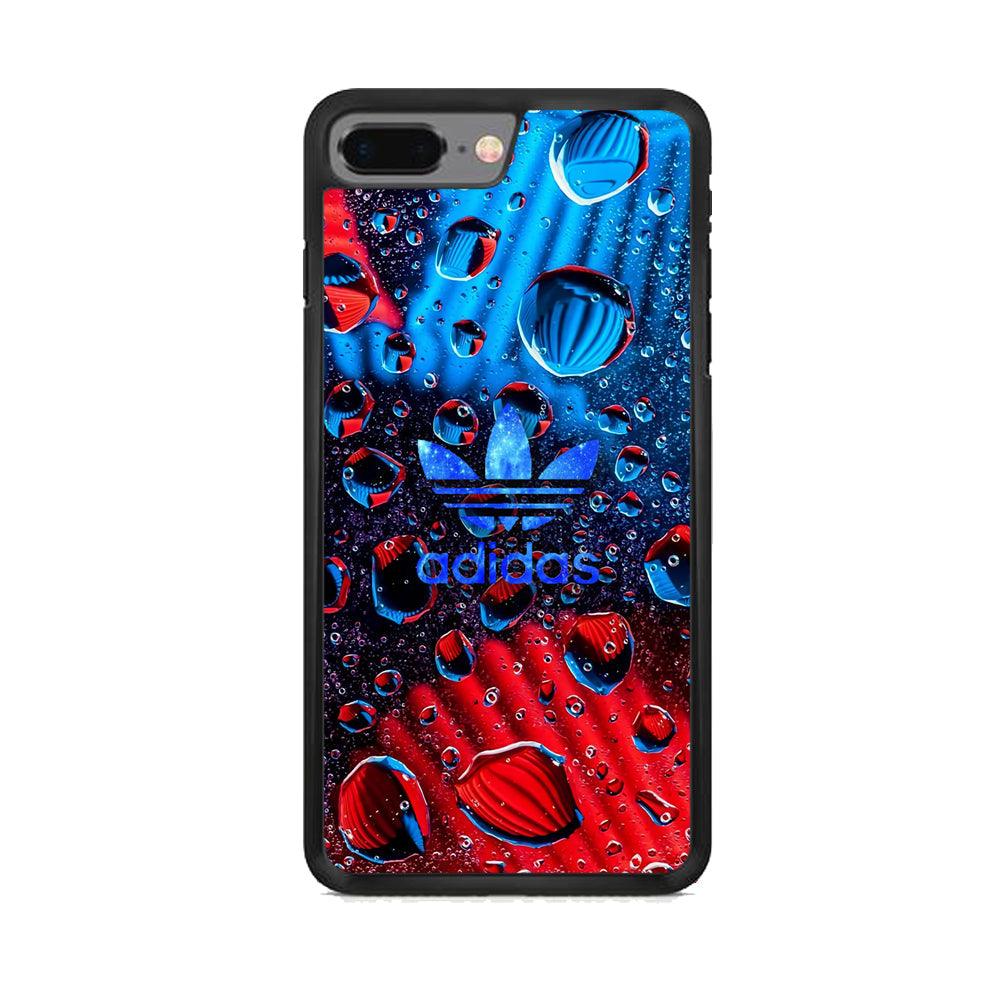 Adidas Red Haze iPhone 8 Plus Case-Rubber Black (2D Case)-Oxvistore