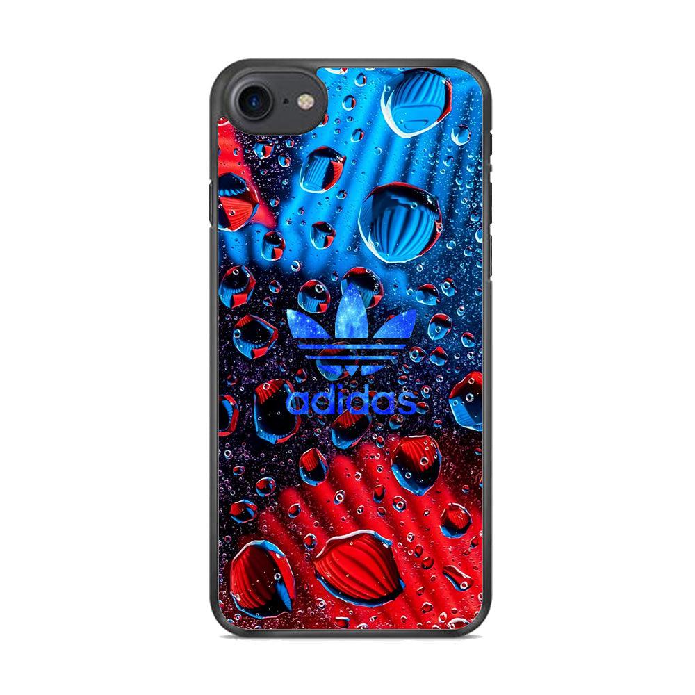 Adidas Red Haze iPhone 8 Case-Rubber Black (2D Case)-Oxvistore