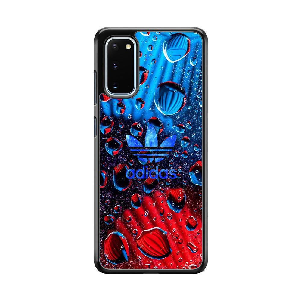 Adidas Red Haze Samsung Galaxy S20 Case-Rubber Black (2D Case)-Oxvistore