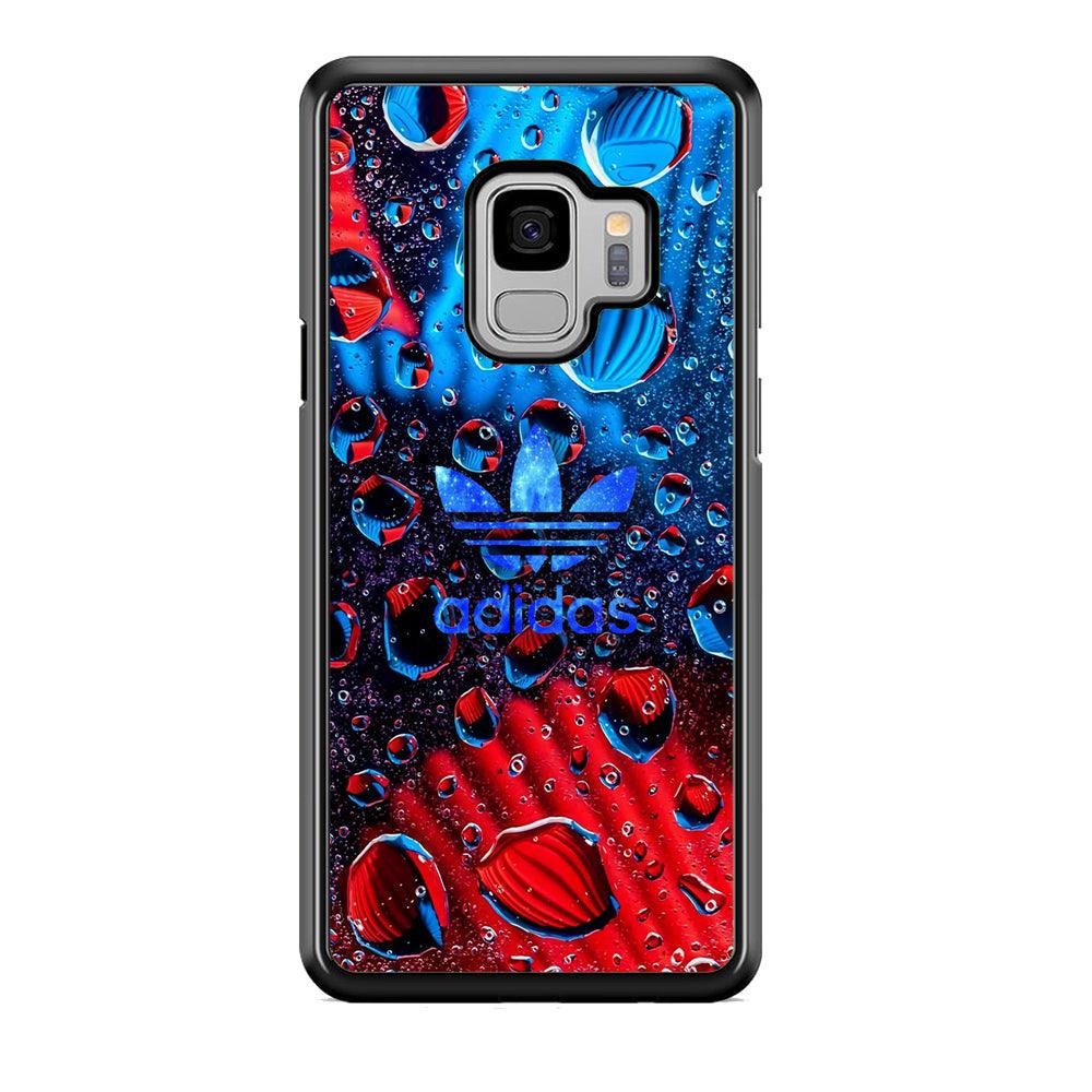 Adidas Red Haze Samsung Galaxy S9 Case-Rubber Black (2D Case)-Oxvistore