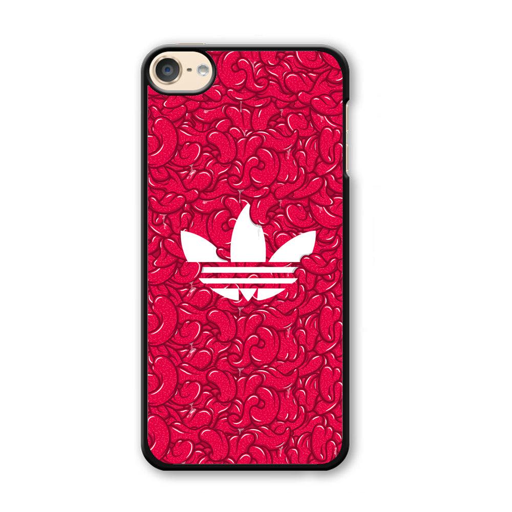 Adidas Red Tongue iPod Touch 6 Case-Plastic Black (2D Case)-Oxvistore