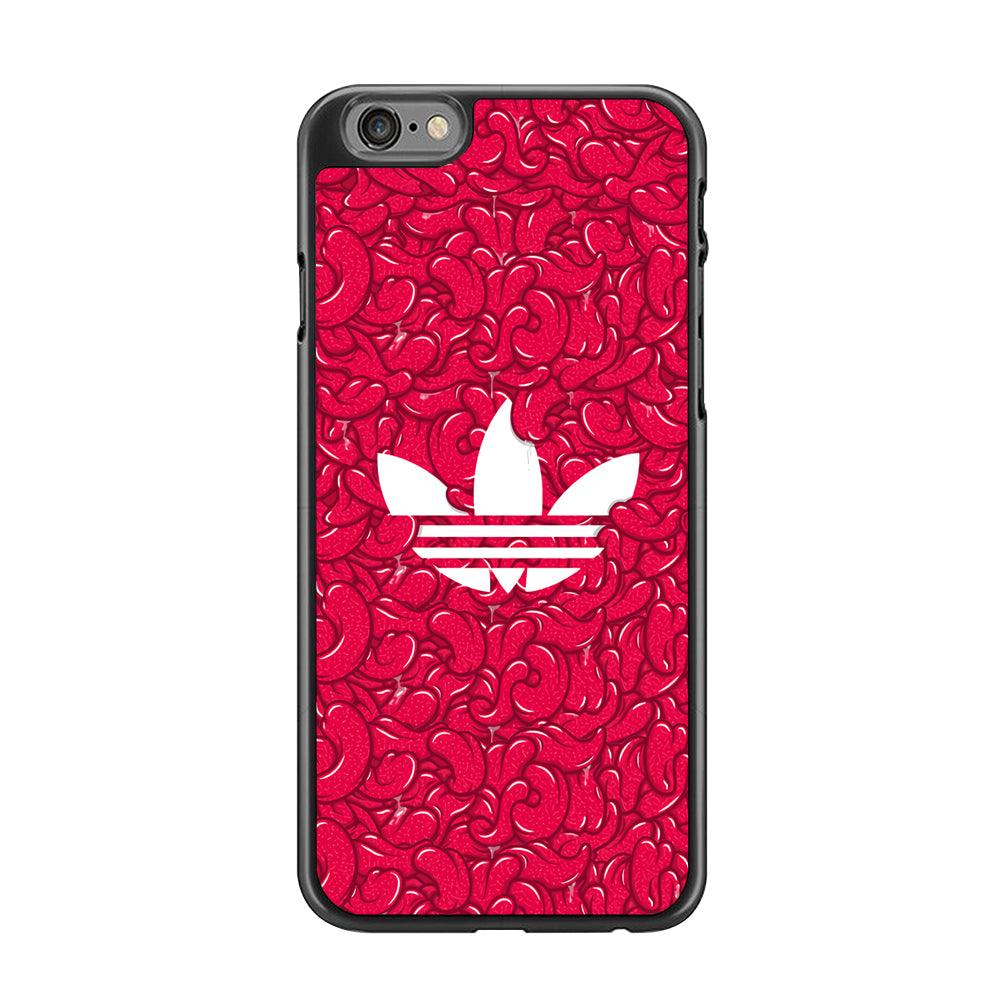 Adidas Red Tongue iPhone 6 Plus | 6s Plus Case-Rubber Black (2D Case)-Oxvistore