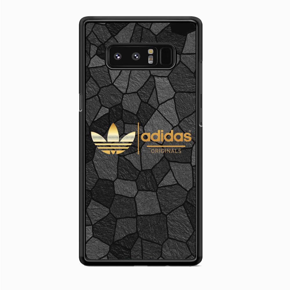 Adidas Rock Patern Samsung Galaxy Note 8 Case-Rubber Black (2D Case)-Oxvistore