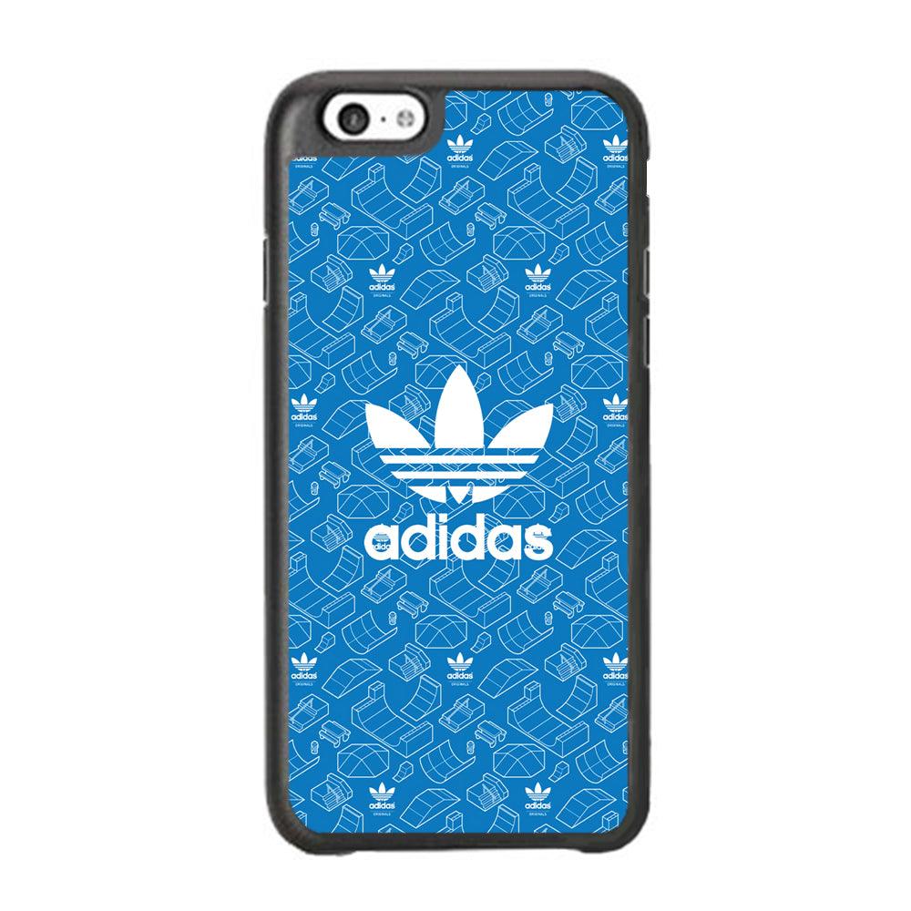 Adidas Skatepark Silhouette Patern iPhone 6 Plus | 6s Plus Case-Rubber Black (2D Case)-Oxvistore