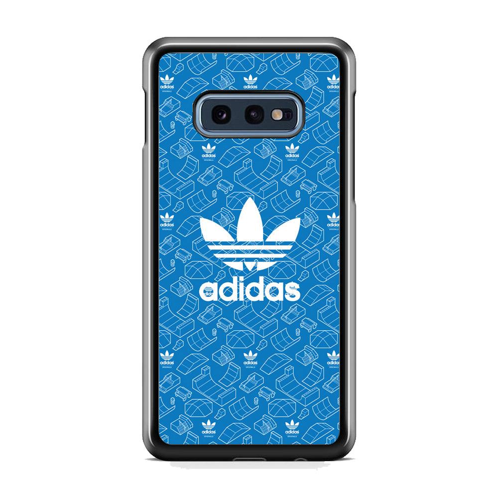 Adidas Skatepark Silhouette Patern Samsung Galaxy S10E Case-Rubber Black (2D Case)-Oxvistore