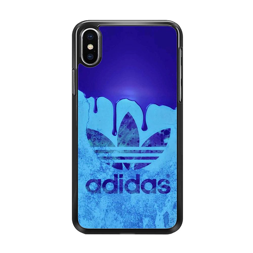 Adidas Slime iPhone XS Case-Rubber Black (2D Case)-Oxvistore