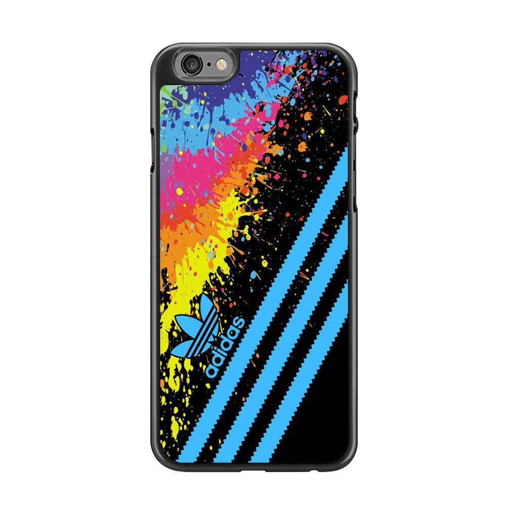 Adidas Stripe Paint iPhone 6 Plus | 6s Plus Case-Rubber Black (2D Case)-Oxvistore