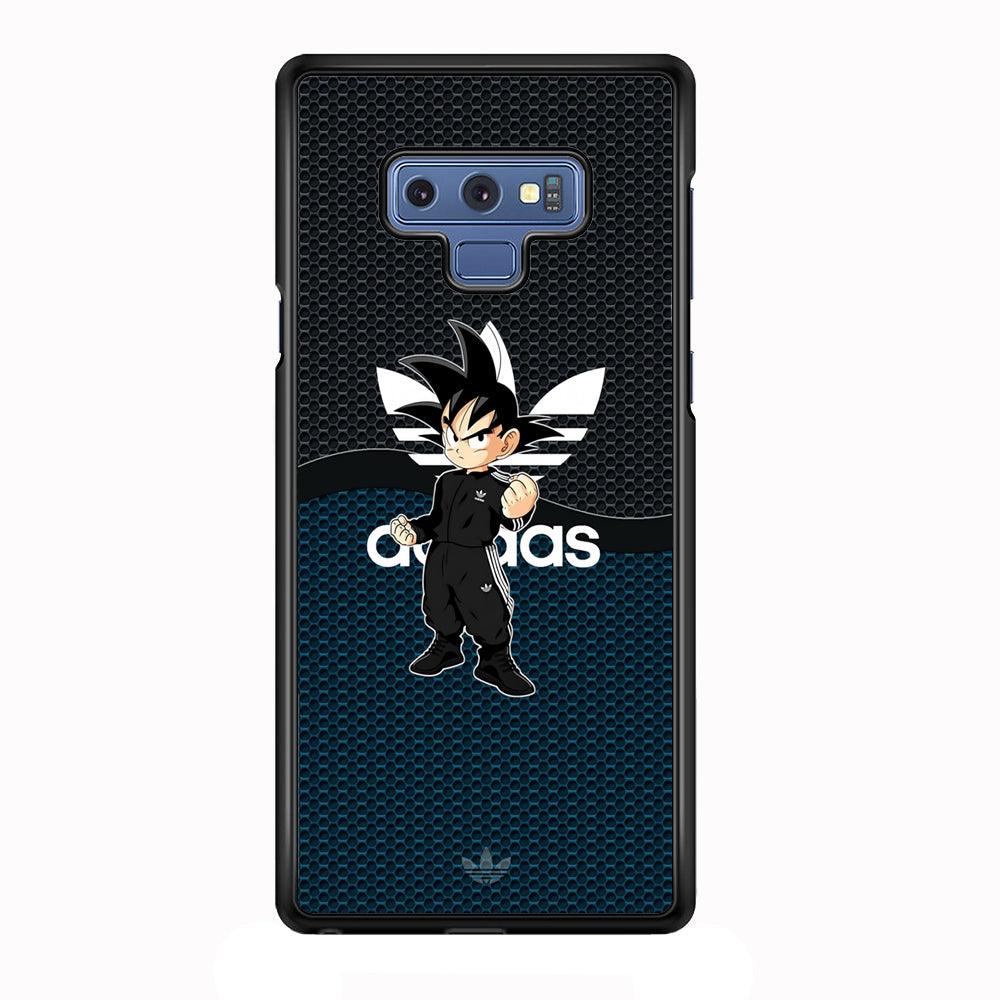 Adidas Suit with Goku Fight Mode Samsung Galaxy Note 9 Case-Rubber Black (2D Case)-Oxvistore