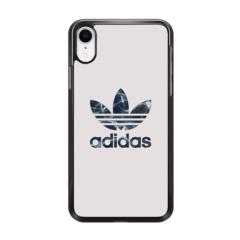 Adidas Water Base iPhone XR Case-Rubber Black (2D Case)-Oxvistore