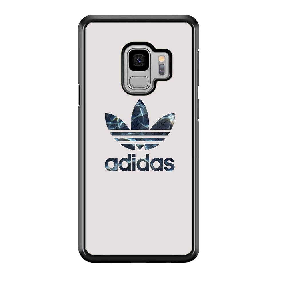 Adidas Water Base Samsung Galaxy S9 Case-Rubber Black (2D Case)-Oxvistore