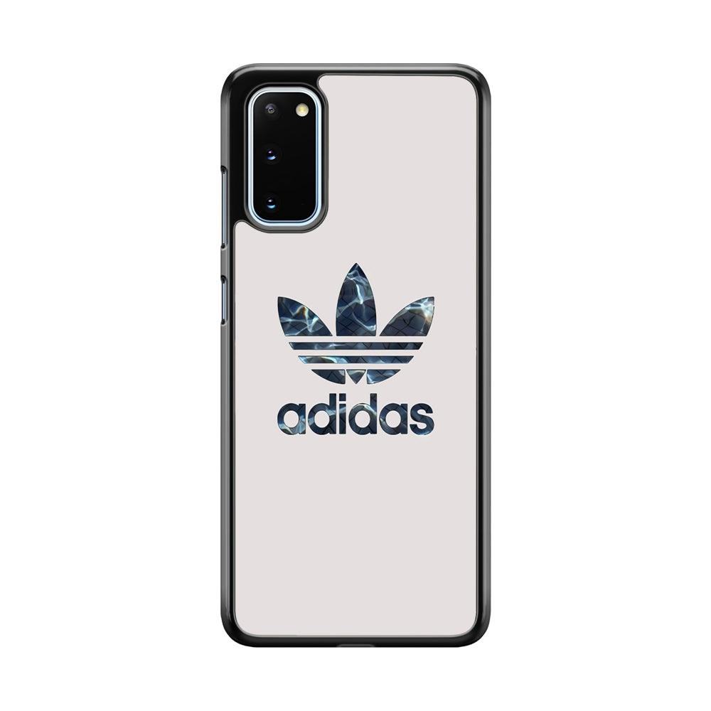 Adidas Water Base Samsung Galaxy S20 Case-Rubber Black (2D Case)-Oxvistore