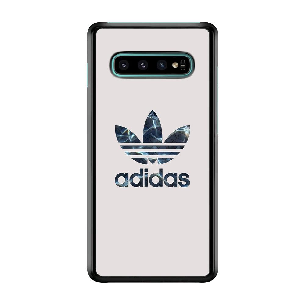 Adidas Water Base Samsung Galaxy S10 Plus Case-Rubber Black (2D Case)-Oxvistore