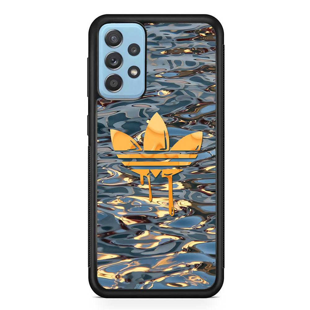 Adidas Water and Ice Cream Samsung Galaxy A52 Case-Rubber Black (2D Case)-Oxvistore