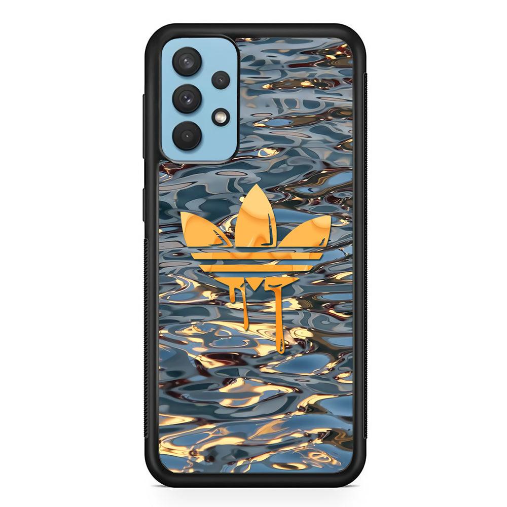 Adidas Water and Ice Cream Samsung Galaxy A32 Case-Rubber Black (2D Case)-Oxvistore