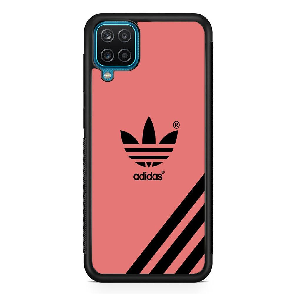 Adidas Young Red Samsung Galaxy A12 Case-Rubber Black (2D Case)-Oxvistore