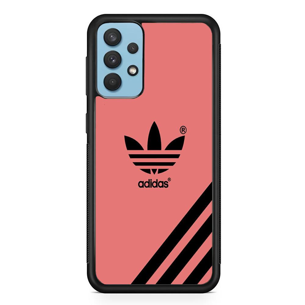 Adidas Young Red Samsung Galaxy A32 Case-Rubber Black (2D Case)-Oxvistore