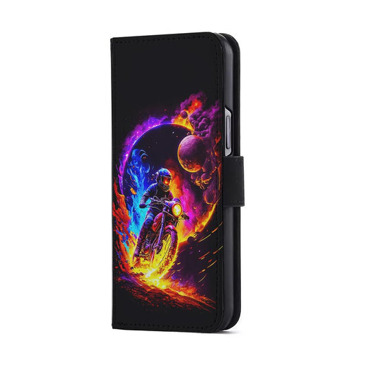 Adventure Motorcycle Space Flip Wallet Phone Case-Oxvistore