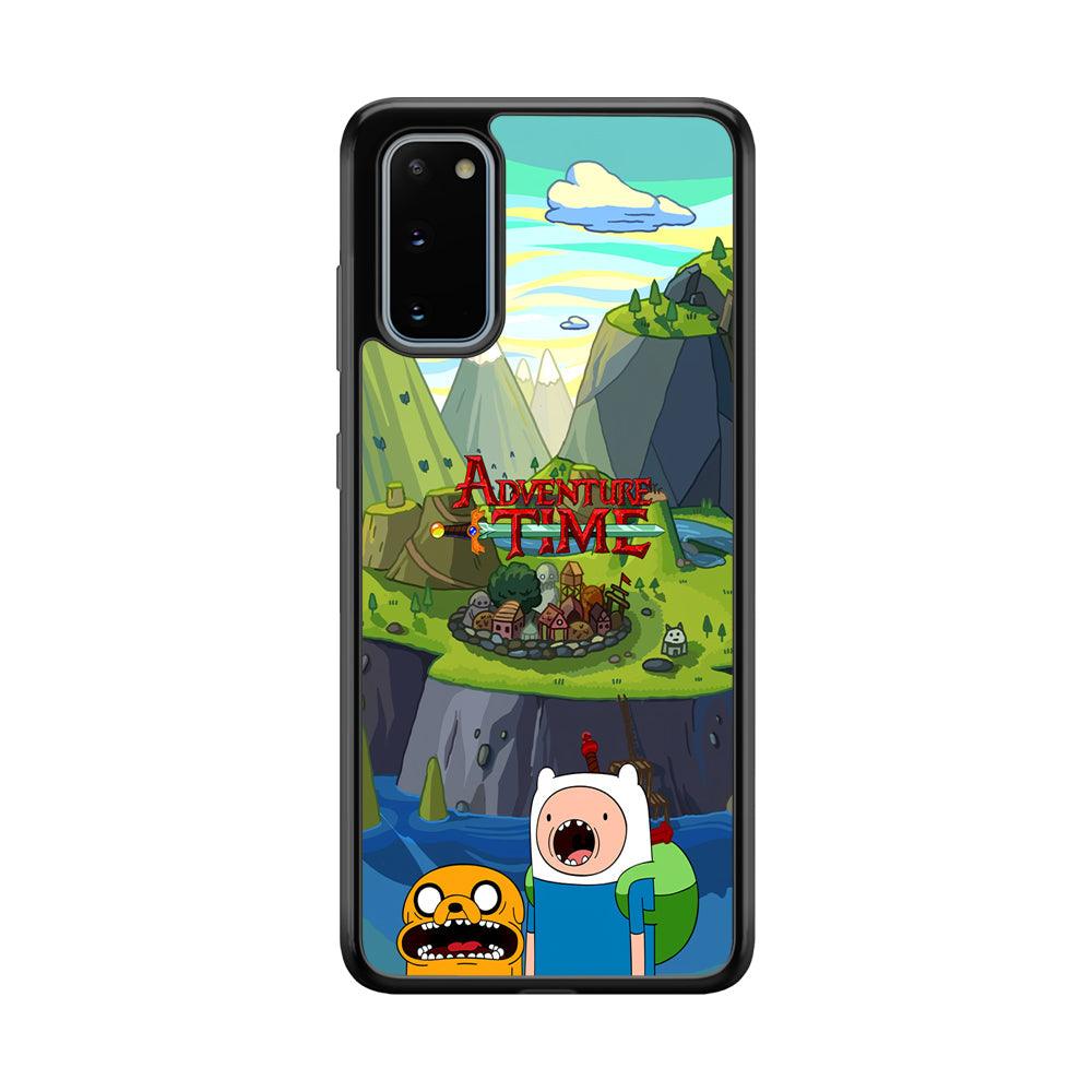 Adventure Time Arrived at Home Samsung Galaxy S20 Case-Rubber Black (2D Case)-Oxvistore