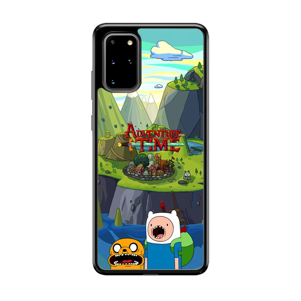 Adventure Time Arrived at Home Samsung Galaxy S20 Plus Case-Rubber Black (2D Case)-Oxvistore
