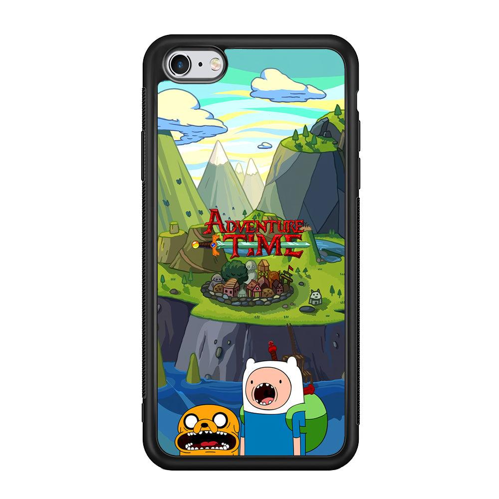 Adventure Time Arrived at Home iPhone 6 Plus | 6s Plus Case-Rubber Black (2D Case)-Oxvistore
