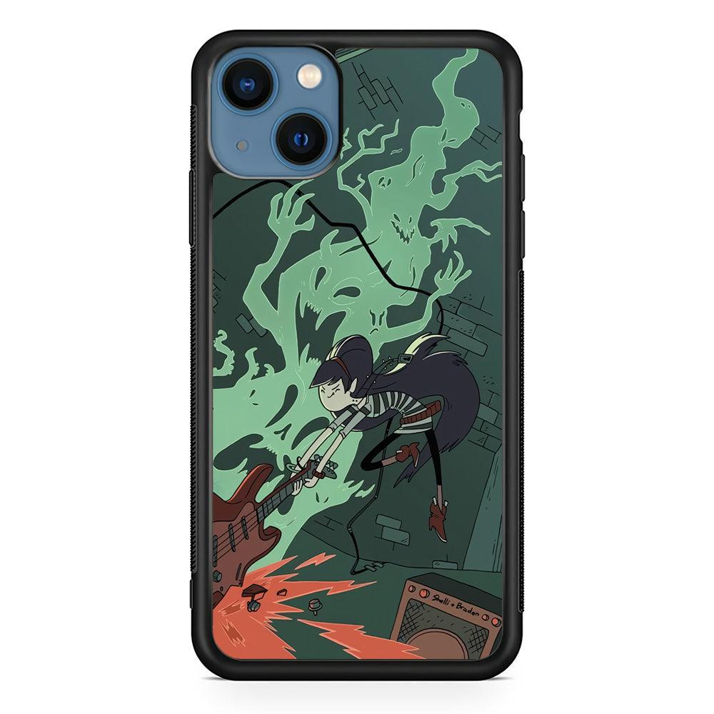 Adventure Time Marceline Stress Clearing iPhone 14 Plus Case-Rubber Black (2D Case)-Oxvistore