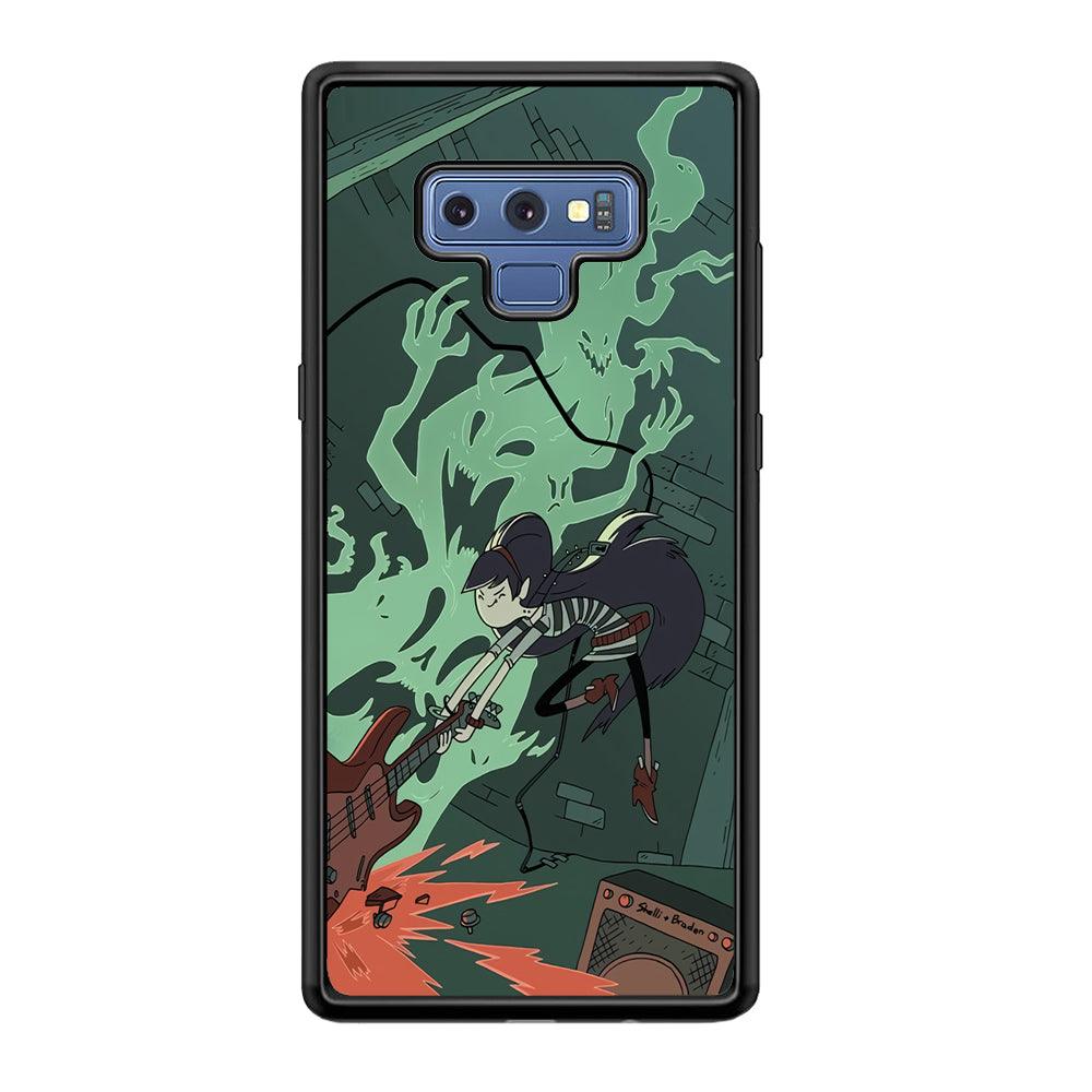 Adventure Time Marceline Stress Clearing Samsung Galaxy Note 9 Case-Rubber Black (2D Case)-Oxvistore