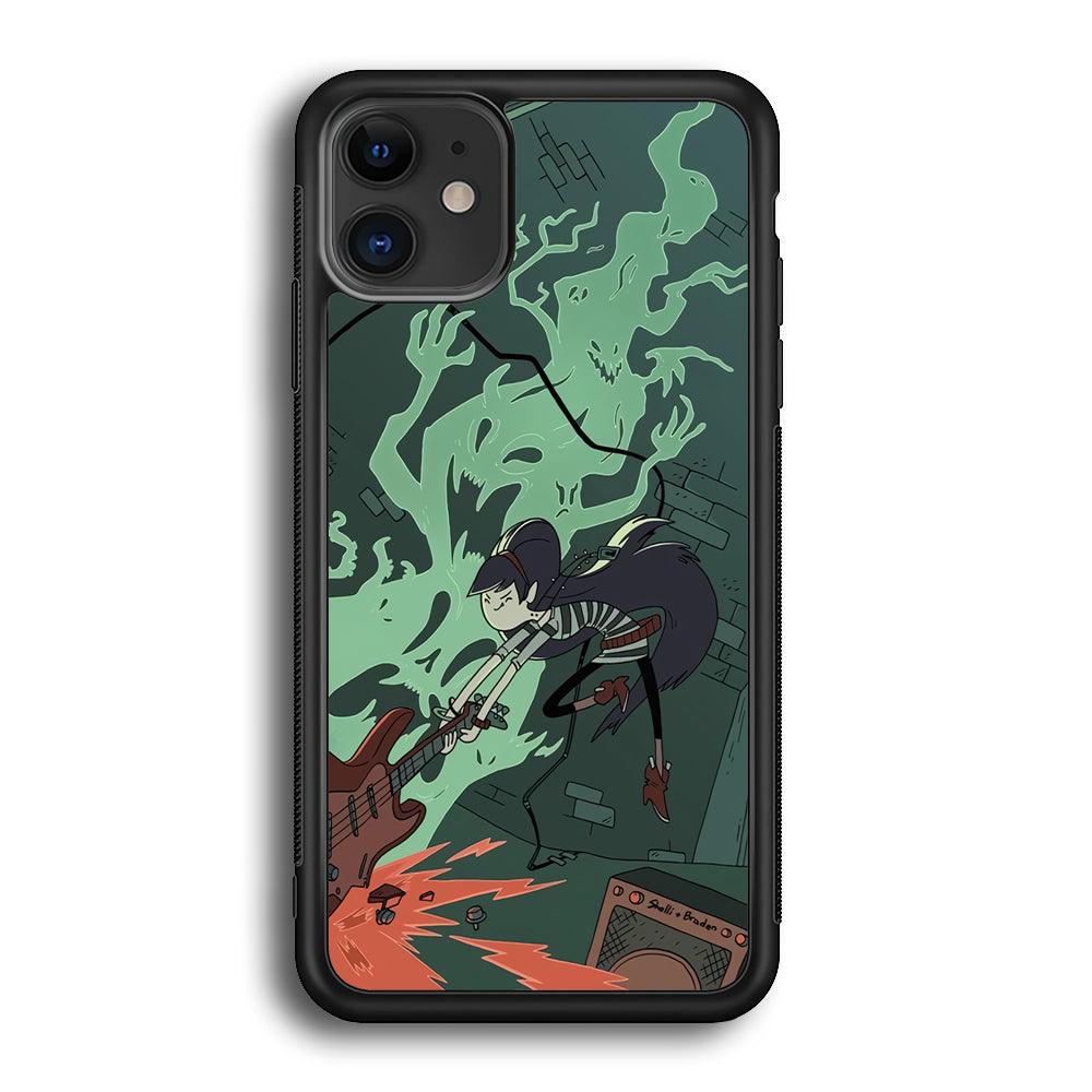 Adventure Time Marceline Stress Clearing iPhone 12 Case-Rubber Black (2D Case)-Oxvistore
