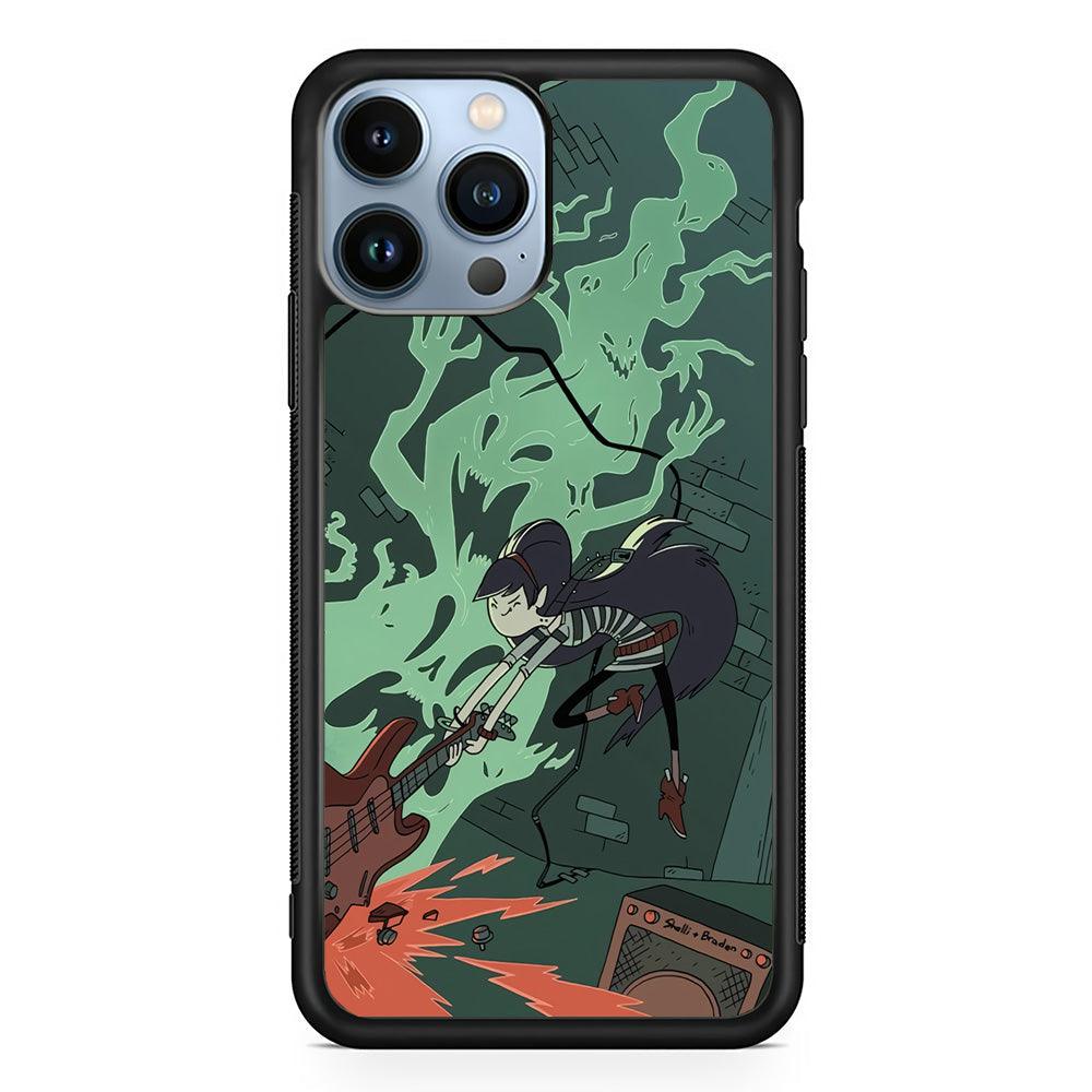 Adventure Time Marceline Stress Clearing iPhone 14 Pro Max Case-Rubber Black (2D Case)-Oxvistore