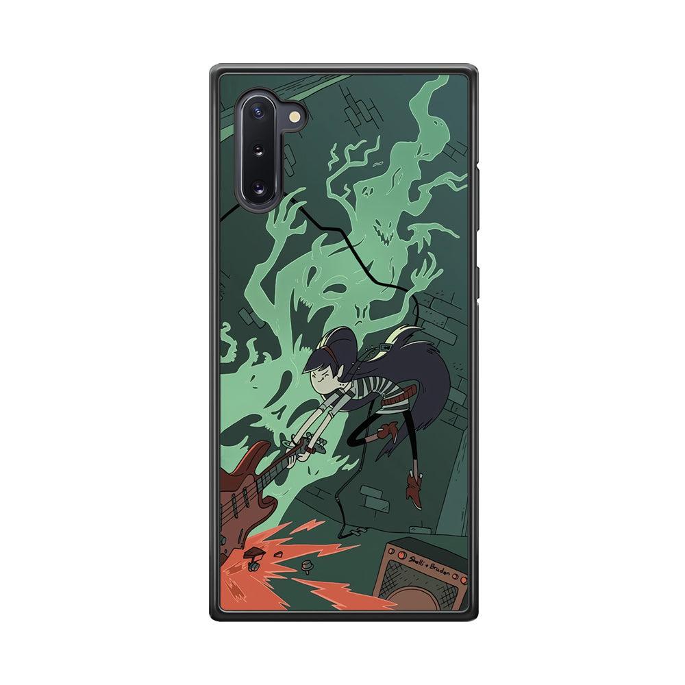 Adventure Time Marceline Stress Clearing Samsung Galaxy Note 10 Case-Rubber Black (2D Case)-Oxvistore