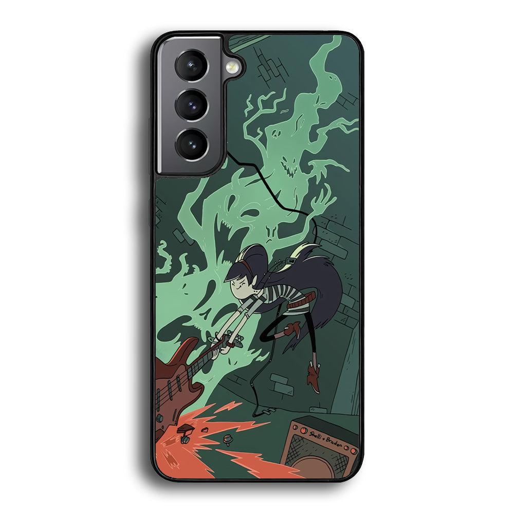 Adventure Time Marceline Stress Clearing Samsung Galaxy S23 Case-Rubber Black (2D Case)-Oxvistore