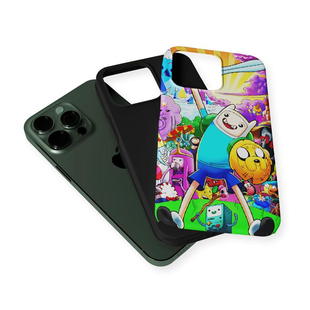 Adventure Time Poster Colorfull 2 in 1 Tough Phone Case-Oxvistore