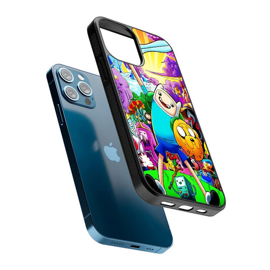 Adventure Time Poster Colorfull 2D Rubber Phone Case-Oxvistore