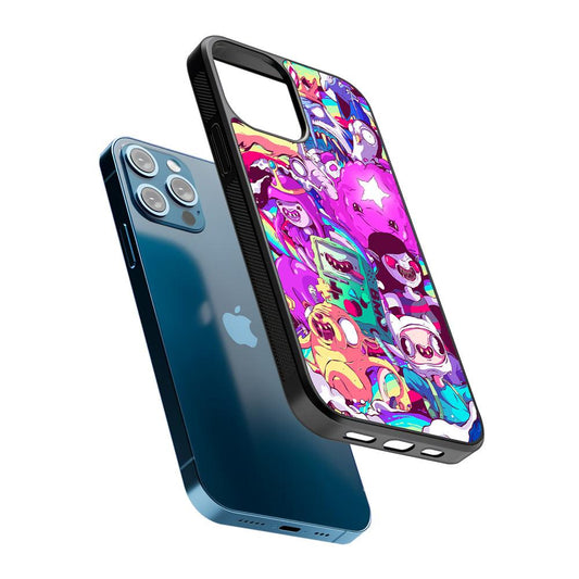 Adventure Time in the Liquid World 2D Rubber Phone Case-Oxvistore