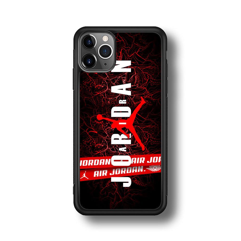 Air Jordan Bloom Inside iPhone 11 Pro Case-Rubber Black (2D Case)-Oxvistore