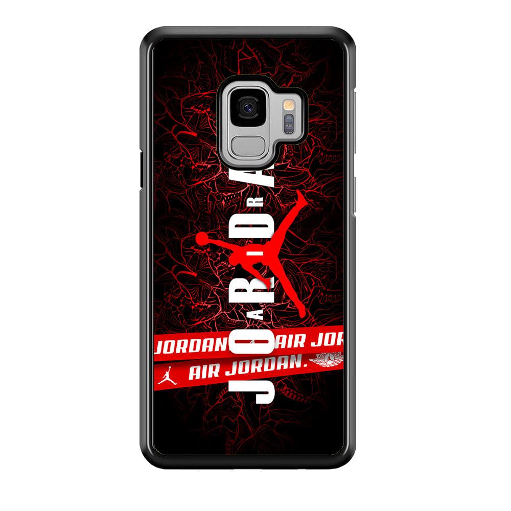 Air Jordan Bloom Inside Samsung Galaxy S9 Case-Rubber Black (2D Case)-Oxvistore