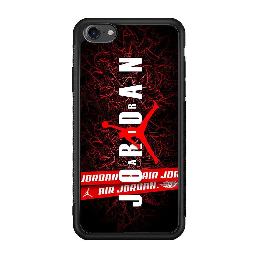 Air Jordan Bloom Inside iPhone 7 Case-Rubber Black (2D Case)-Oxvistore