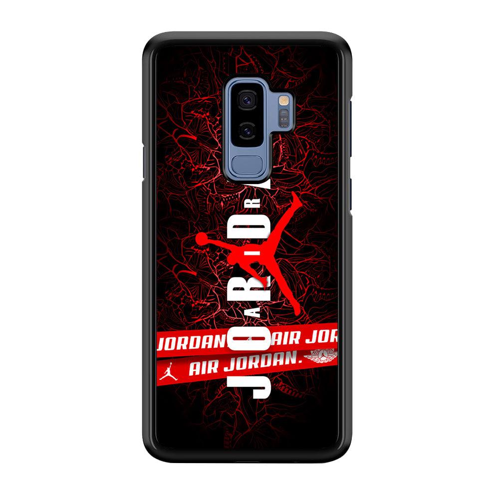 Air Jordan Bloom Inside Samsung Galaxy S9 Plus Case-Rubber Black (2D Case)-Oxvistore