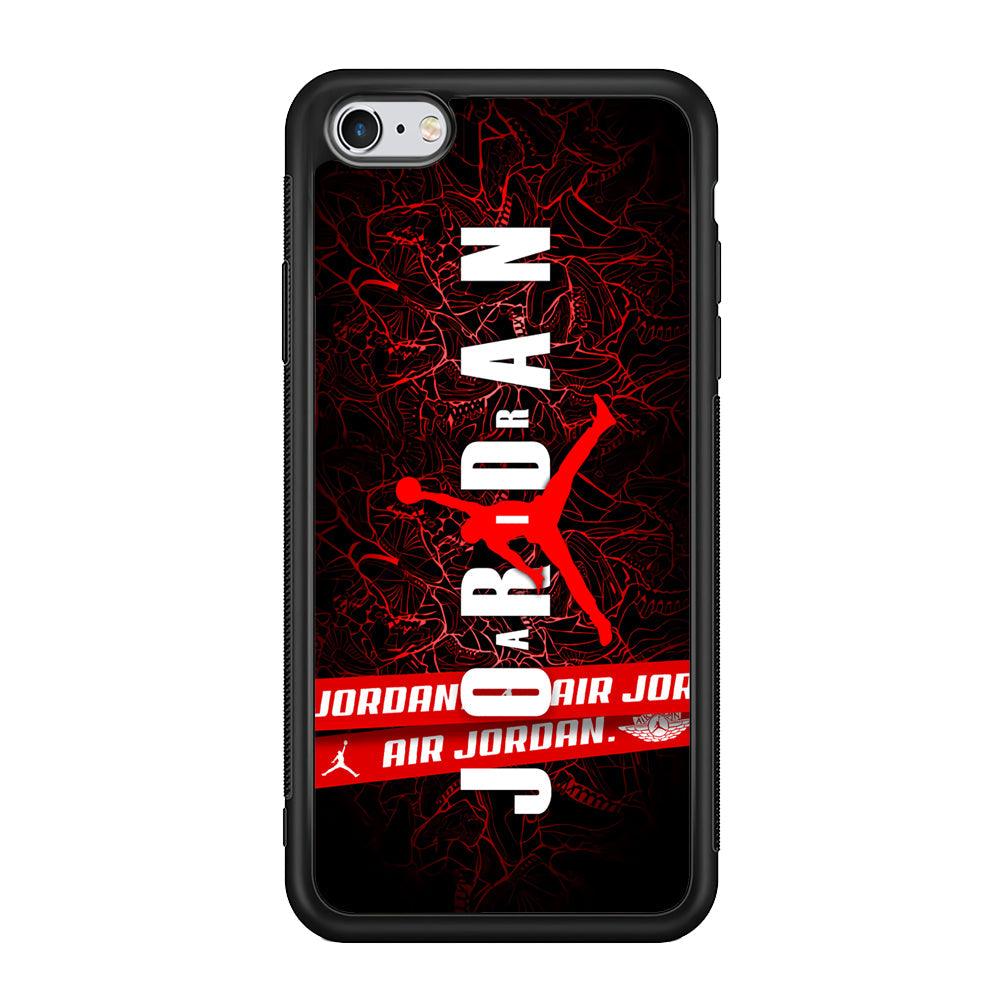 Air Jordan Bloom Inside iPhone 6 Plus | 6s Plus Case-Rubber Black (2D Case)-Oxvistore