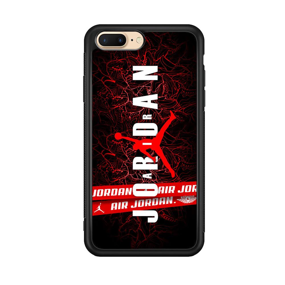 Air Jordan Bloom Inside iPhone 7 plus Case-Rubber Black (2D Case)-Oxvistore