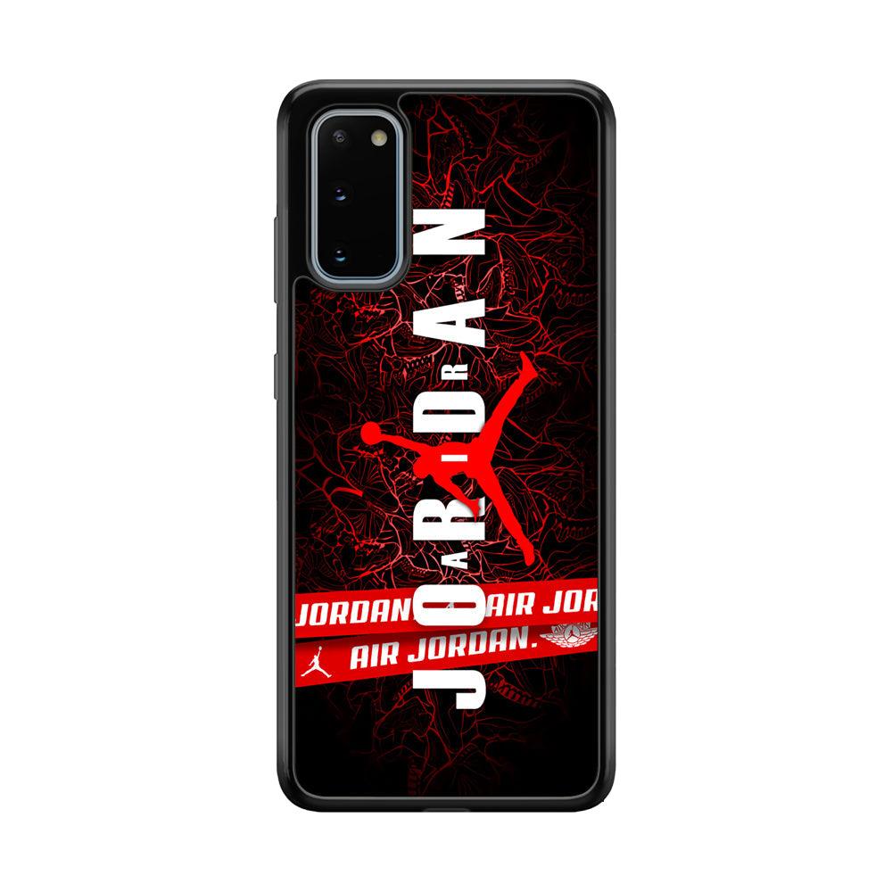 Air Jordan Bloom Inside Samsung Galaxy S20 Case-Rubber Black (2D Case)-Oxvistore