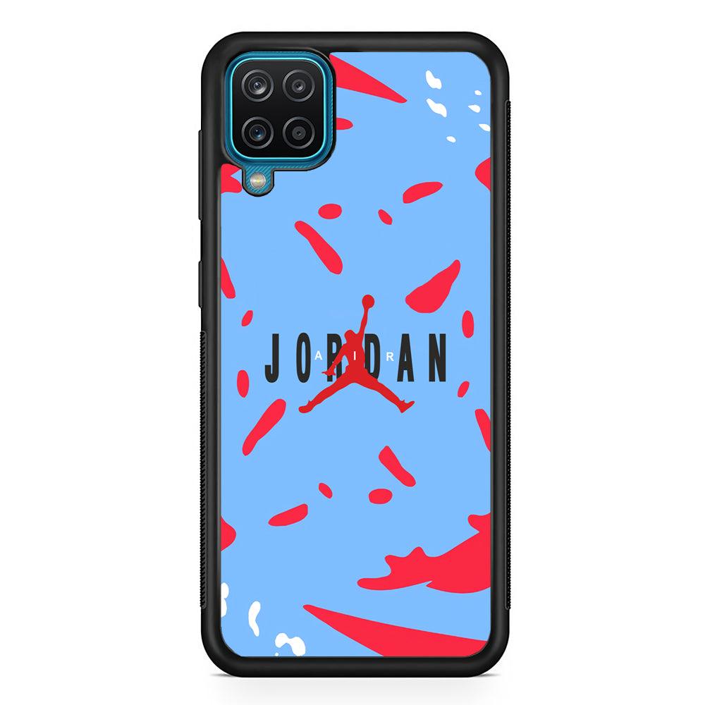 Air Jordan Bull Spirit Samsung Galaxy A12 Case-Rubber Black (2D Case)-Oxvistore